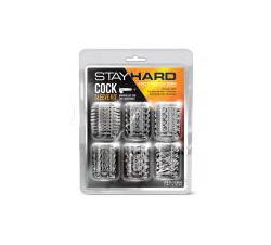 Stay Hard Cock Sleeve Kit - Clear Box Of 6 